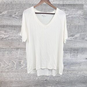 Another Love Ivory V-Neck Tee